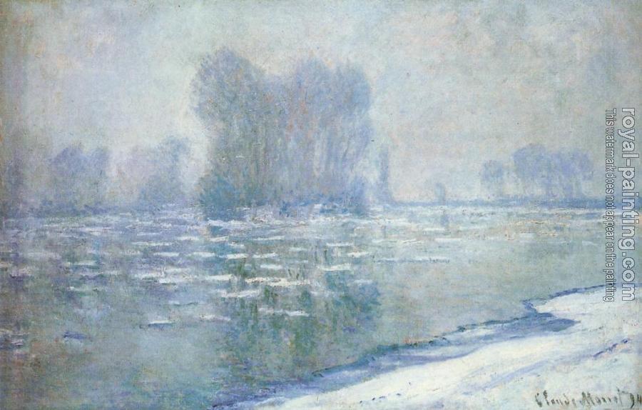 Claude Oscar Monet : Ice Floes, Misty Morning
